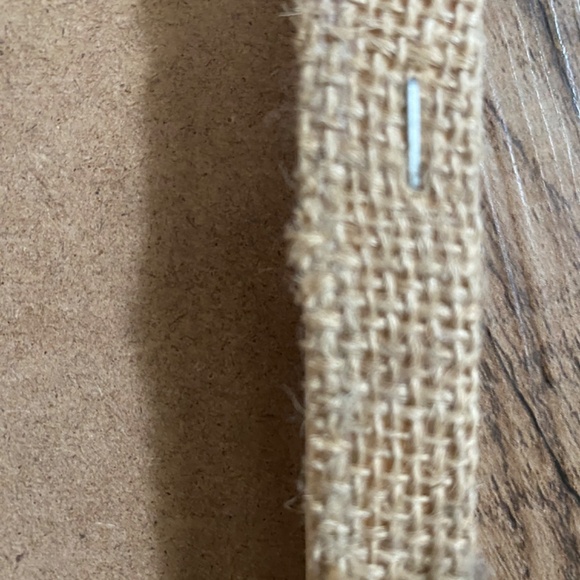 Bird print on burlap. Retro - Picture 8 of 15